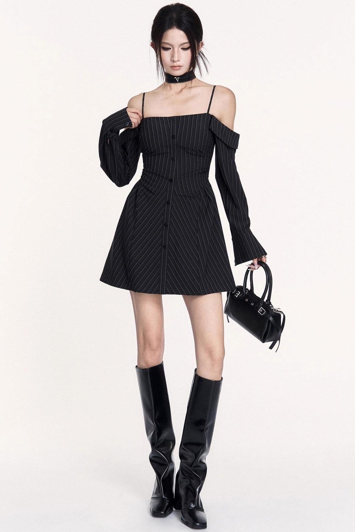 Retro Intelligence Striped Sundress