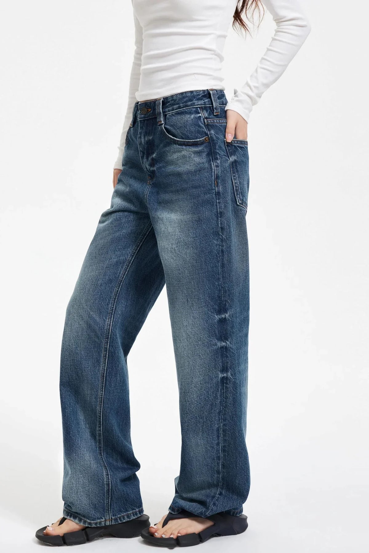Retro Japanese Denim Pants