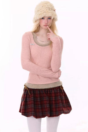 Retro Knit Chain Top