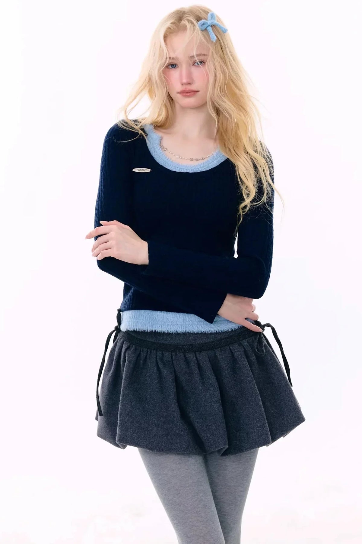 Retro Knit Chain Top