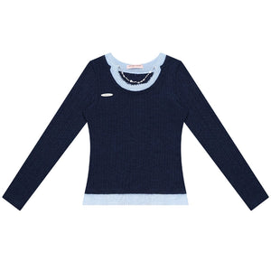 Retro Knit Chain Top
