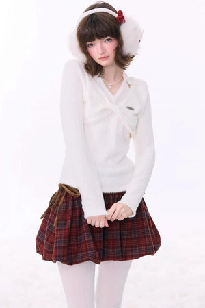 Retro Knit Halter Sweater