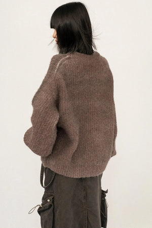 Retro Knit Pullover Sweater