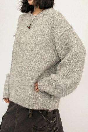 Retro Knit Pullover Sweater