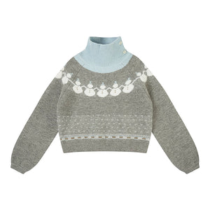Retro knitted suit