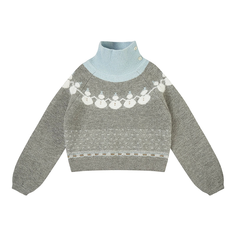 Retro knitted suit