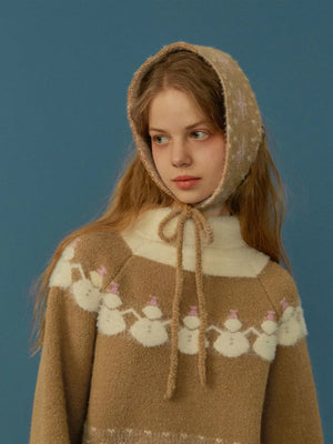 Retro knitted suit