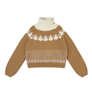 Retro knitted suit