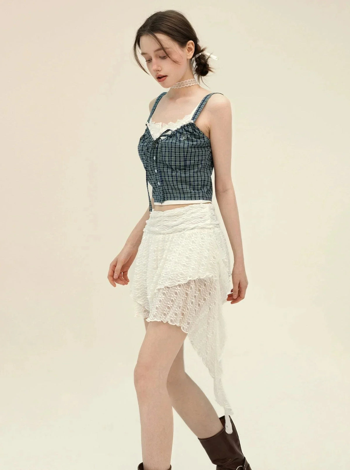 Retro Lace Camisole Set-Up