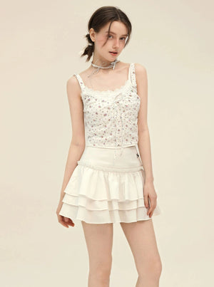 Retro Lace Camisole Set-Up