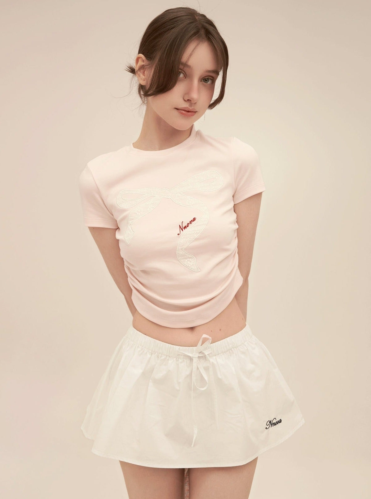 Retro Lace Patch Crop Set-Up