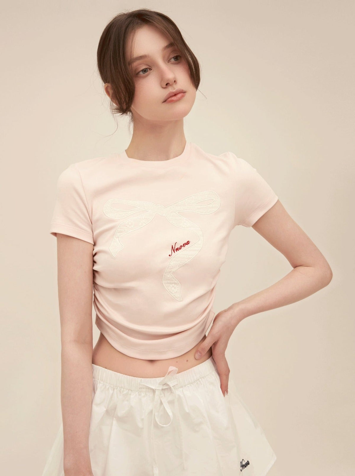 Retro Lace Patch Crop Set-Up