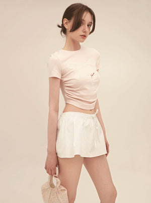 Retro Lace Patch Crop Set-Up