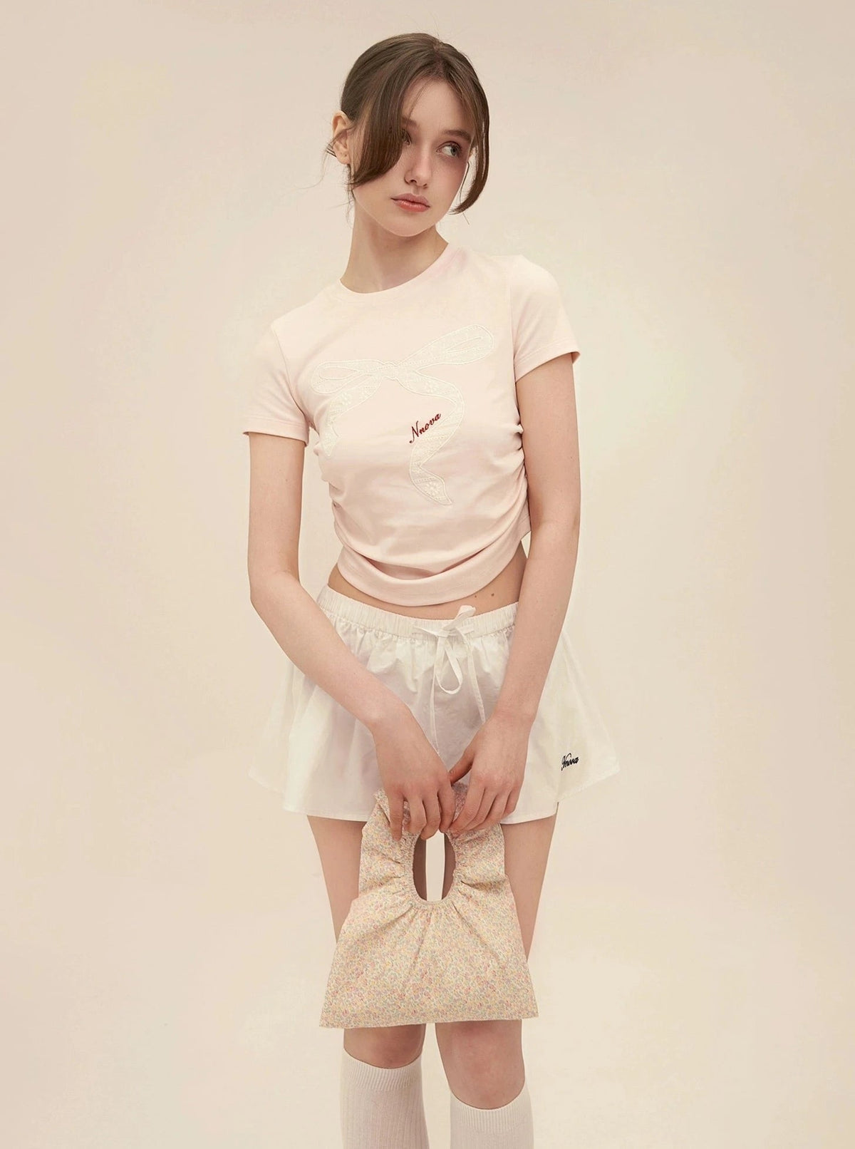 Retro Lace Patch Crop Set-Up