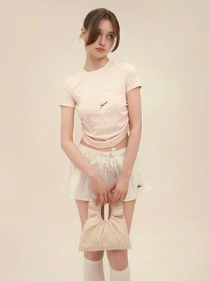 Retro Lace Patch Crop Set-Up