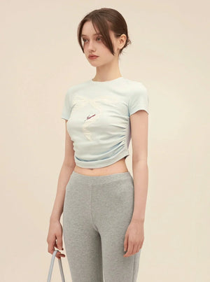 Retro Lace Patch Crop Set-Up