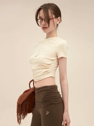 Retro Lace Patch Crop Set-Up