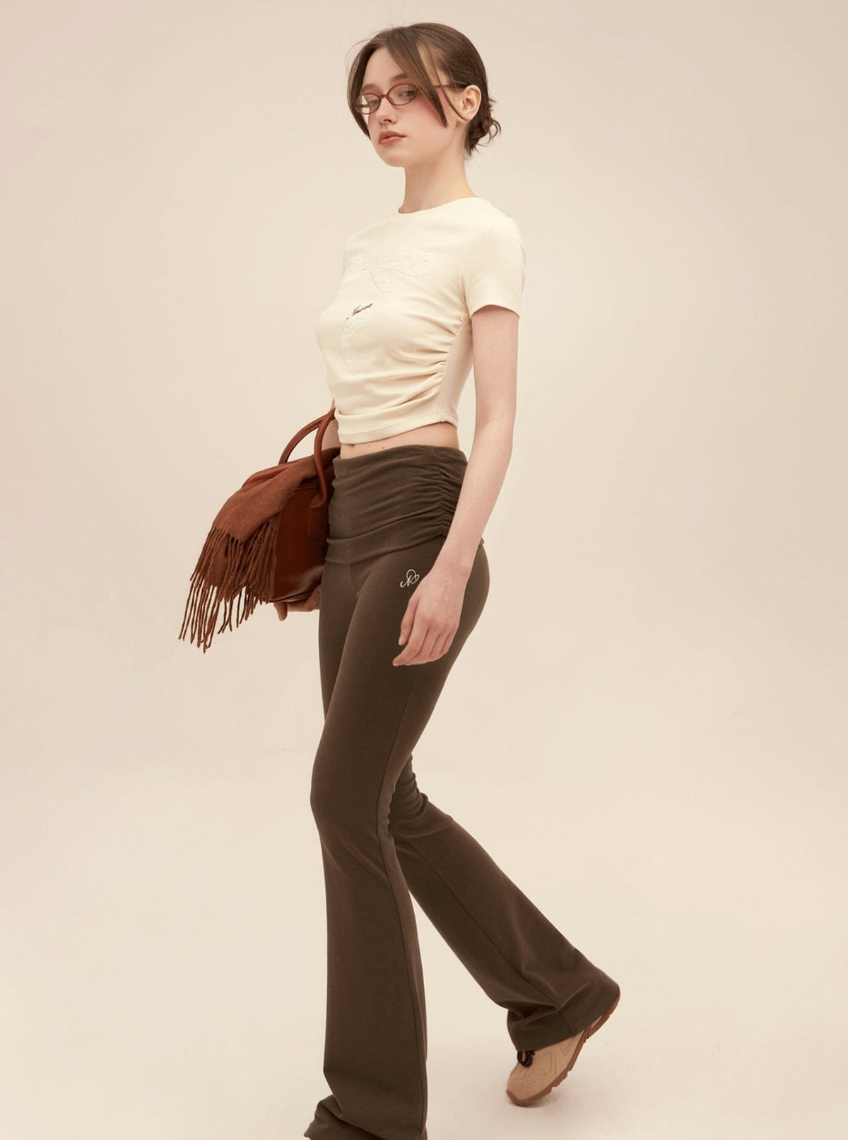 Retro Lace Patch Crop Set-Up