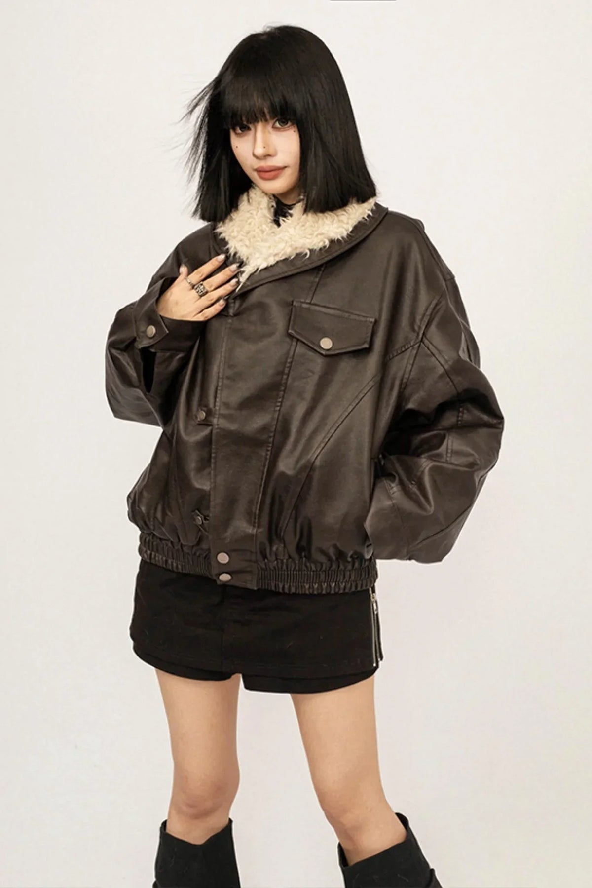 Retro Lambswool Patchwork Jacket
