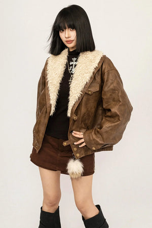 Retro Lambswool Patchwork Jacket