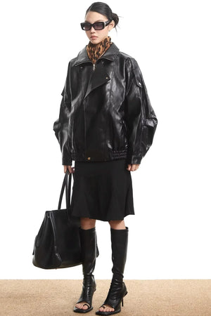 Retro Leather Motorcycle Jacket