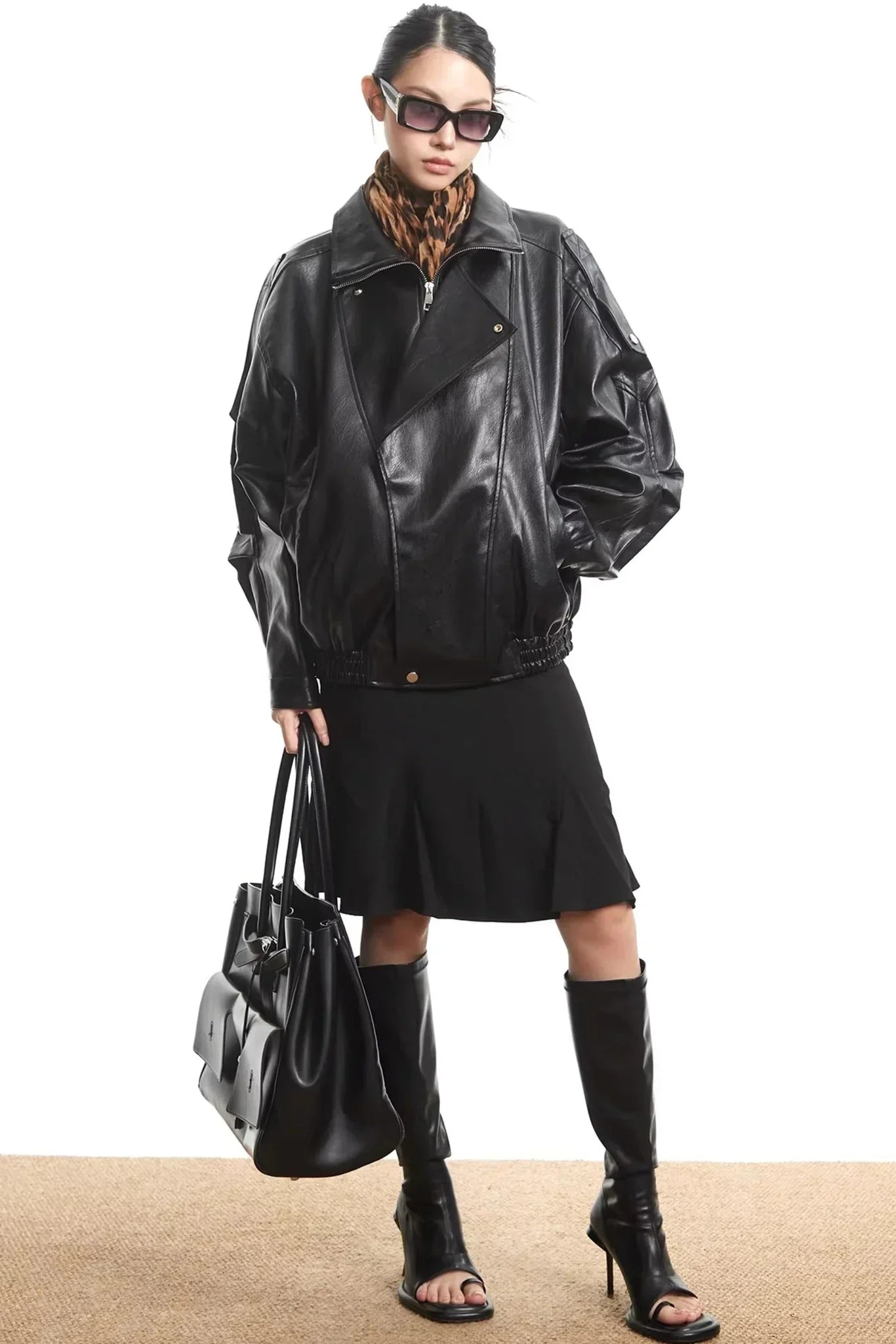 Retro Leather Motorcycle Jacket