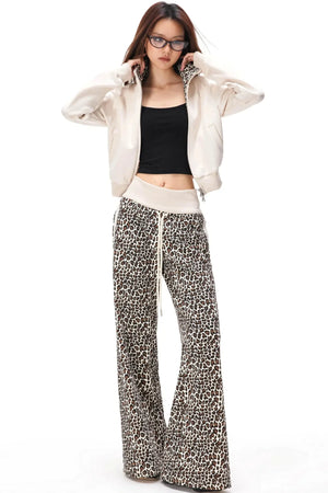 Retro Leopard Patchwork Jacket Set-Up