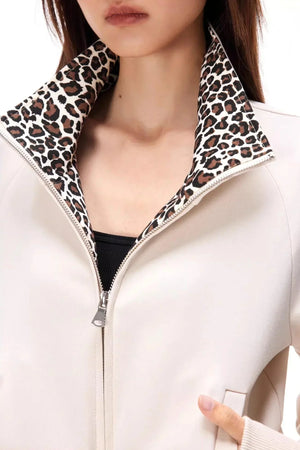 Retro Leopard Patchwork Jacket Set-Up
