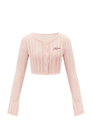 Retro Long Sleeve Short Cardigan Sweater