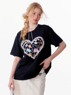Retro Loose Graffiti T-Shirt