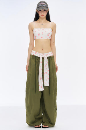 Retro Loose Low-Rise Cargo Pants