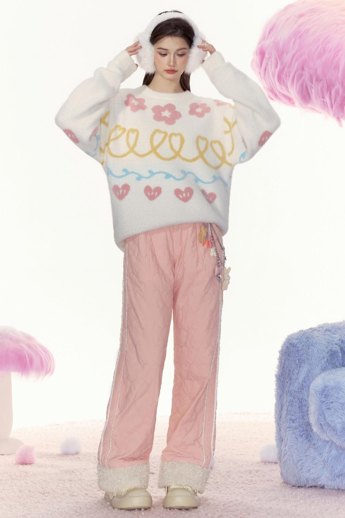 Retro Loose Warm Pants