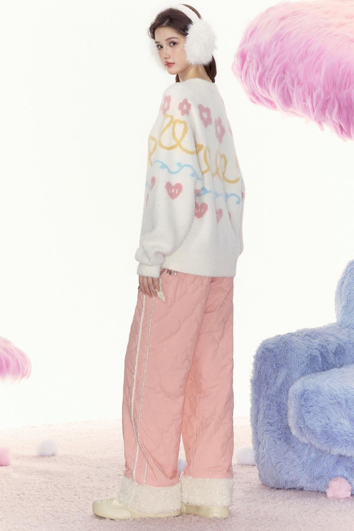 Retro Loose Warm Pants