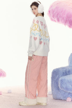 Retro Loose Warm Pants