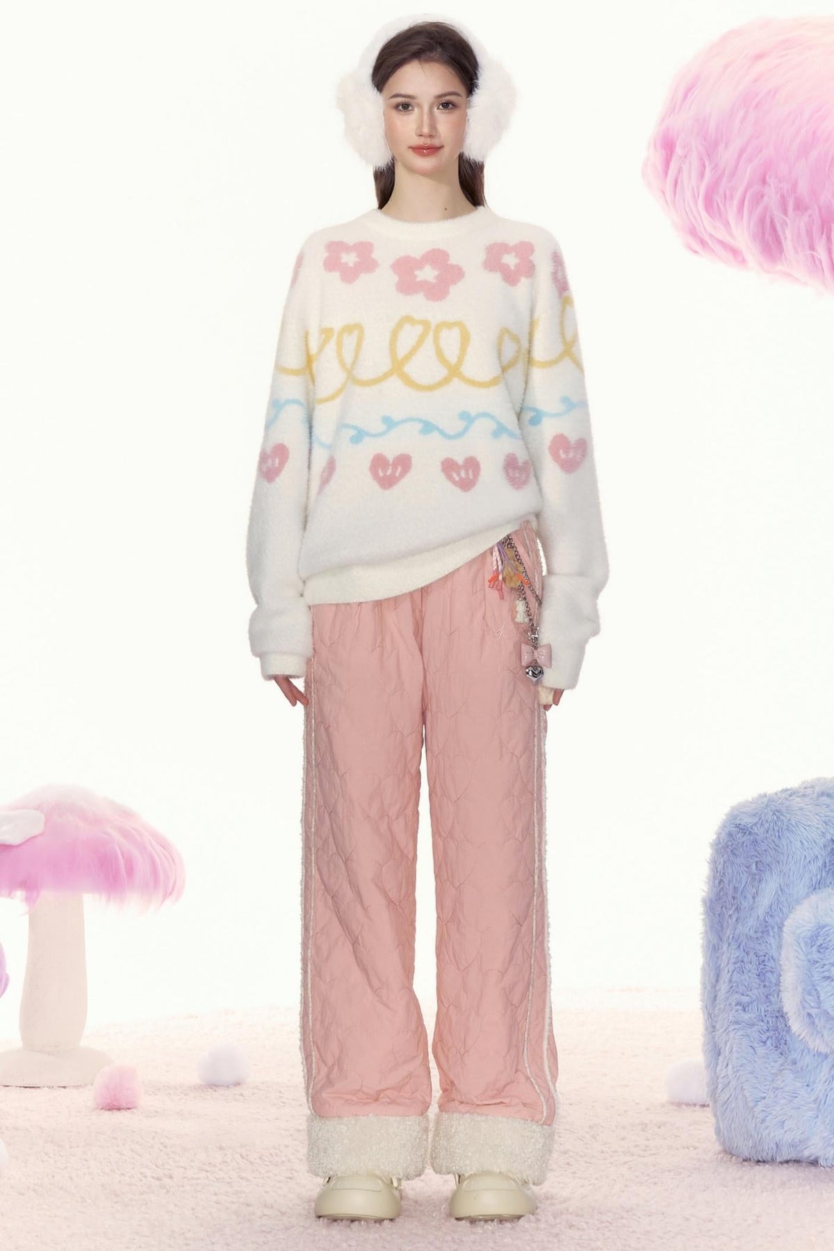 Retro Loose Warm Pants