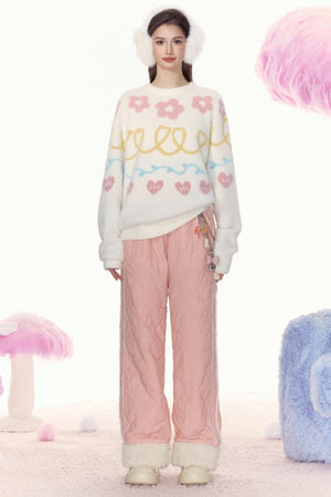 Retro Loose Warm Pants