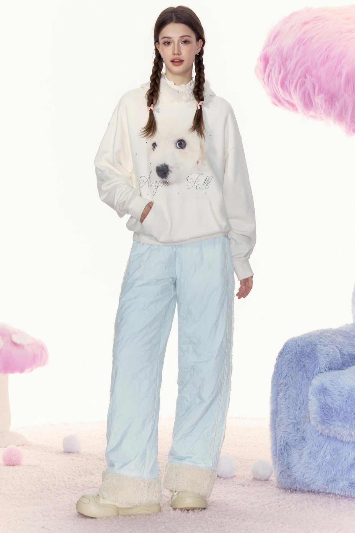 Retro Loose Warm Pants