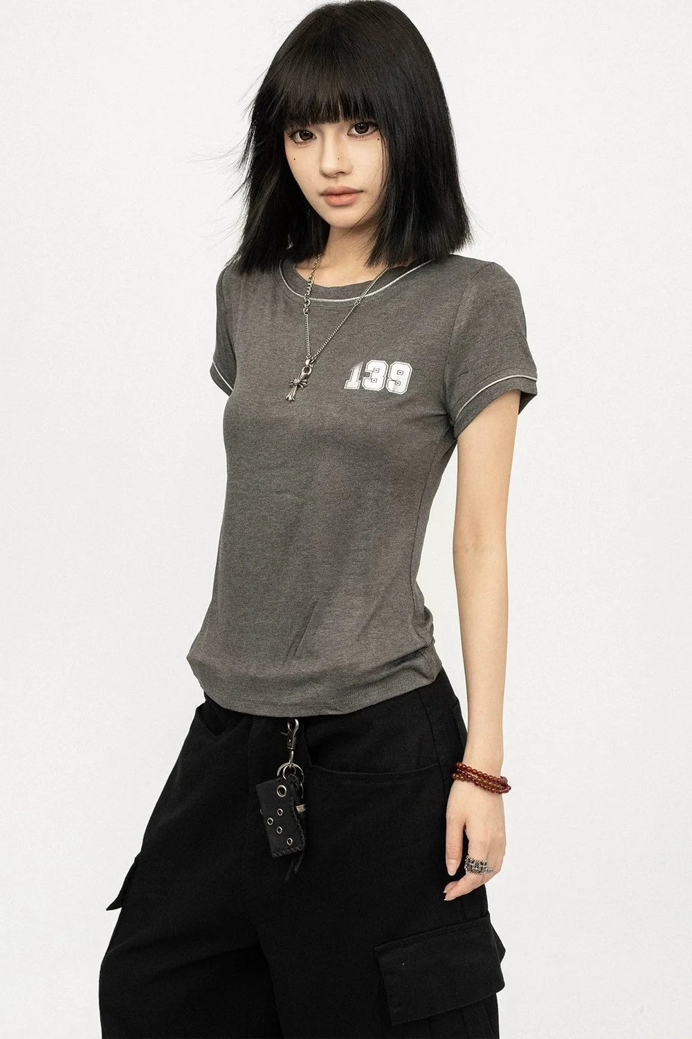 Retro Lyocell Black Top
