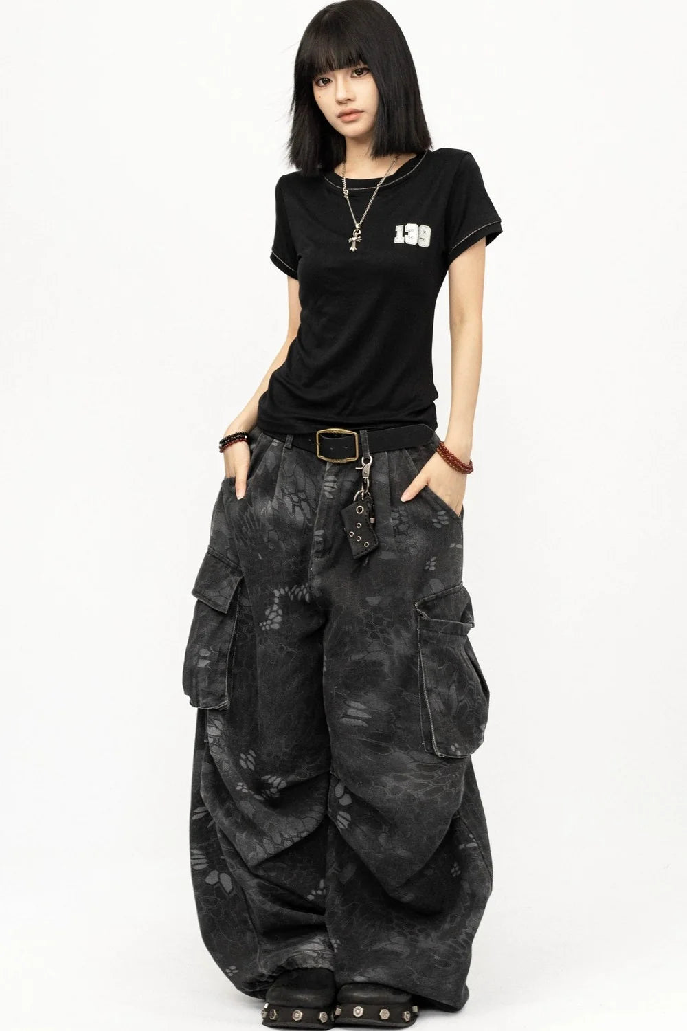 Retro Lyocell Black Top
