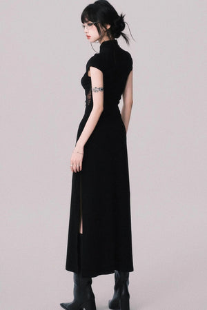 Retro Mermaid Lace Cheongsam Dress