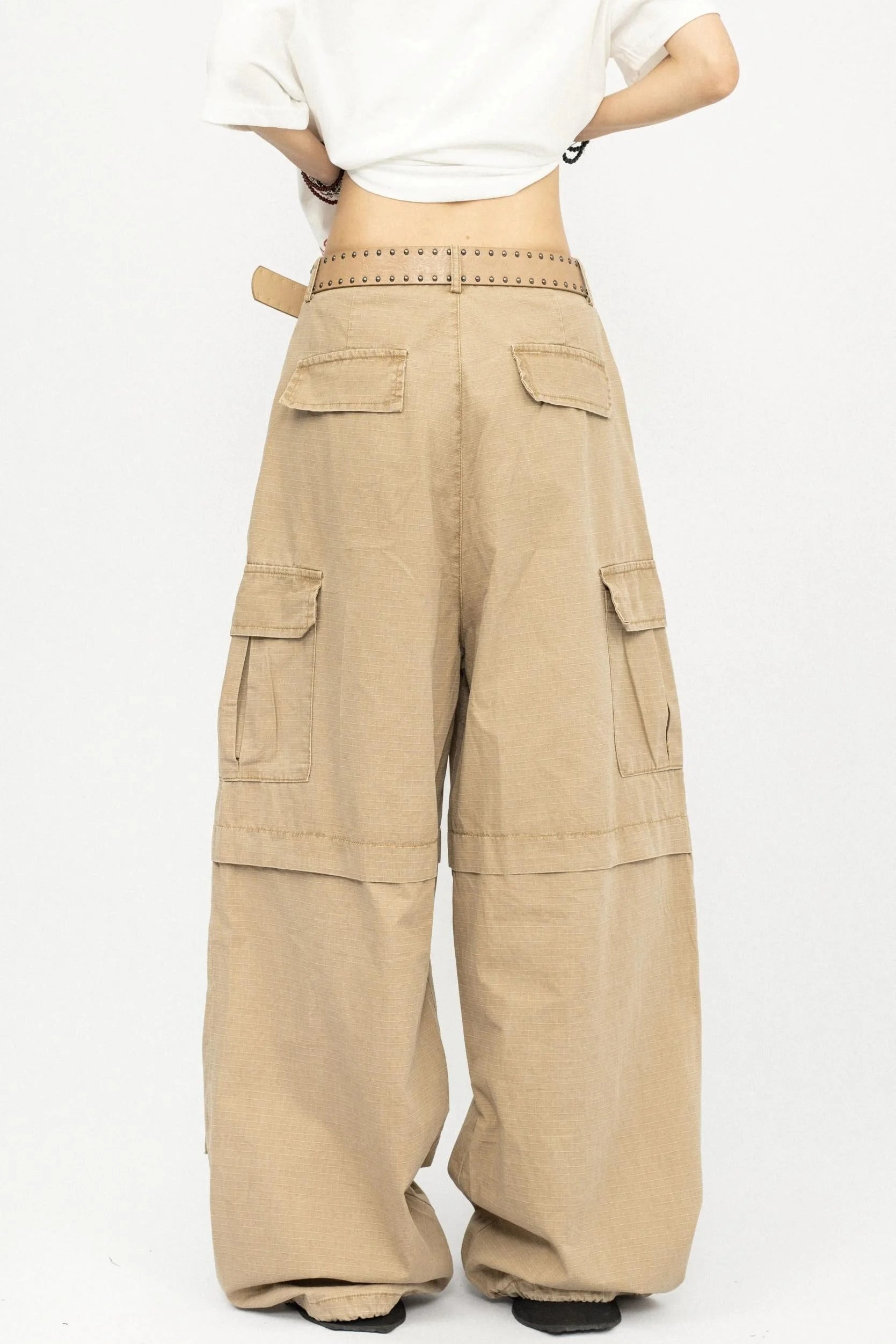 Retro Multi-Pocket Work Pants
