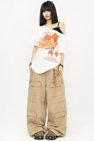 Retro Multi-Pocket Work Pants