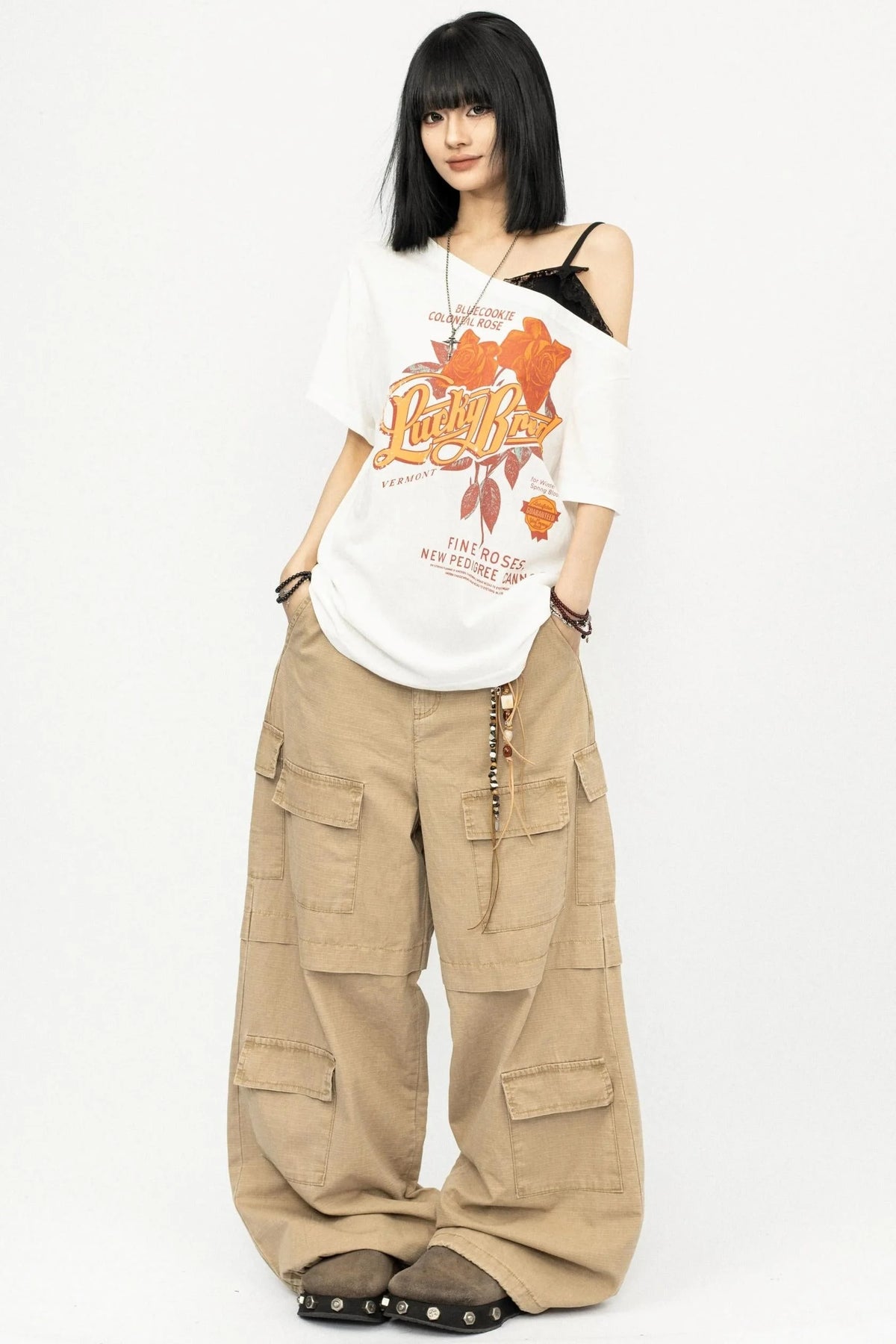 Retro Multi-Pocket Work Pants