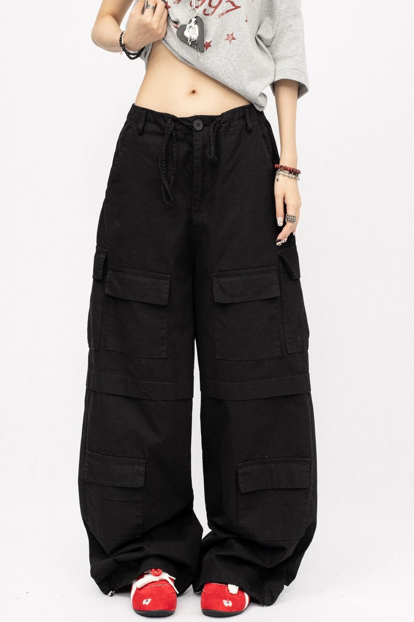 Retro Multi-Pocket Work Pants