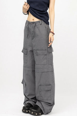 Retro Multi-Pocket Work Pants