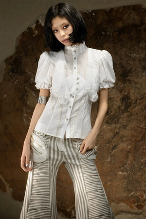 Retro Palace Puff Sleeve Blouse
