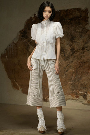 Retro Palace Puff Sleeve Blouse