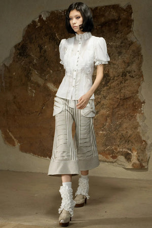 Retro Palace Puff Sleeve Blouse