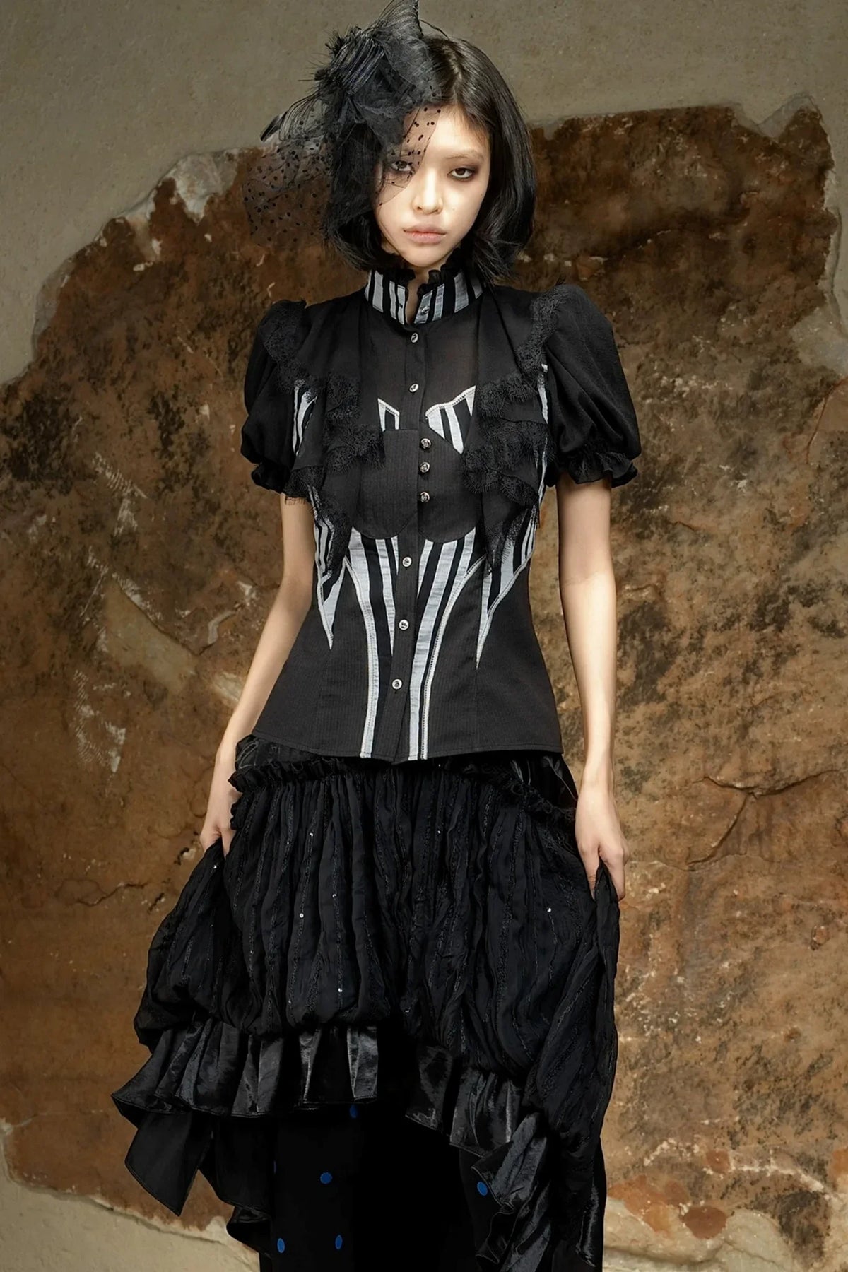 Retro Palace Puff Sleeve Blouse