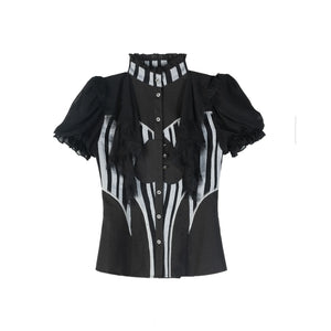 Retro Palace Puff Sleeve Blouse